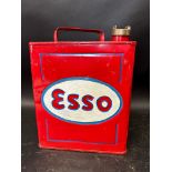 An Esso two gallon petrol can with Esso cap, repainted, Valor 5 38.