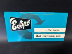 A tin hanging showcard for Eclipse tools, 15 3/4 x 8".