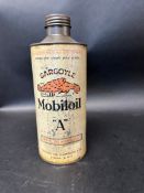 A Gargoyle Mobiloil "A" quart oil can.