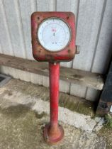 A PCL Presetair forecourt meter on stand.
