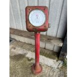 A PCL Presetair forecourt meter on stand.