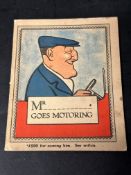 A rare Shell-Mex Ltd. 1924 book illustrated by Bateman 'Mr _ _ _ _ _ _ _ Goes Motoring', produced by