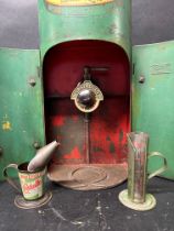 A Wakefield Castrollo Upper Cylinder Lubricant hanging dispensing cabinet with excellent enamel