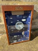 A Desmo show cabinet with some original fittings.