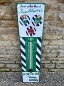 A Duckham's Adcoids thermometer in excellent all-round condition, bright colours, original