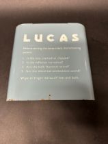 A Lucas iron lamp check cover, 11 x 9 1/2".