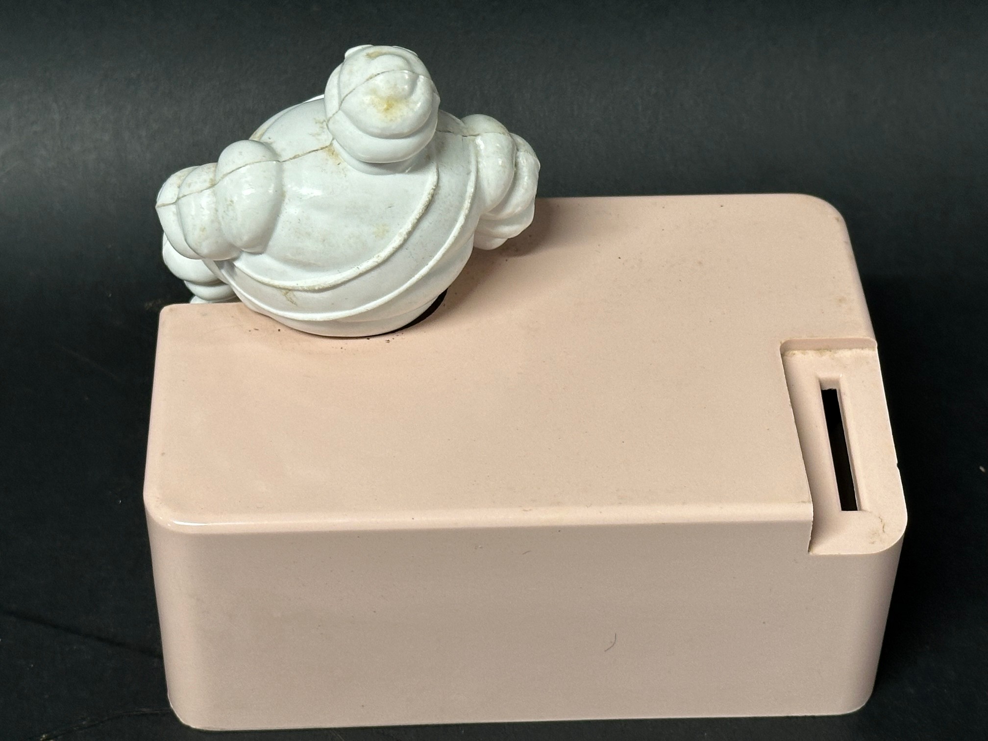 A 1950s Michellin Bibendum 'Baby Girl' moneybox, 5 1/4" tall. - Image 2 of 3