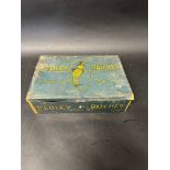 A Pedley Patches Stick-On repair patch shop dispensing tin, 12 x 8".