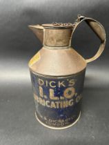 A Dick's ILO Lubricating Oil oil can.