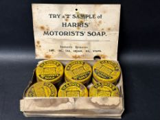12 tins of Harris' Motorists' Soap in original counter top dispensing box.