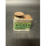 A rare Oildag Size No. 1 additive tin, 2 1/4" wide, 2 1/4" high.