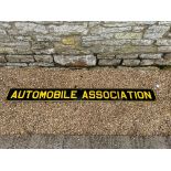 An Automobile Association tin sign by Hills, Staines, London, 63 x 6 1/2".