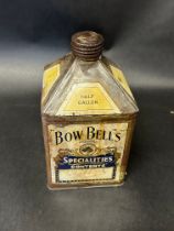 A rare Bow Bells half gallon pyramid can.