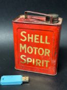 A Shell Motor Spirit can from a child's pedal car, 5" tall.