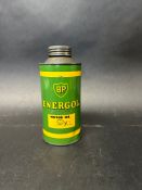 A BP Energol pint can.