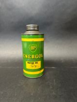 A BP Energol pint can.