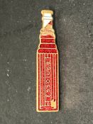 An Essolube bottle-shaped enamel badge, Birmingham maker's details to verso, some small damage to