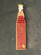 An Essolube bottle-shaped enamel badge, Birmingham maker's details to verso, some small damage to