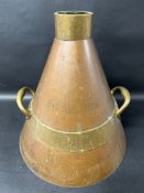 A large R.O.P 3 Gallons brass measure.