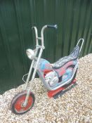 A fairground scooter ride.