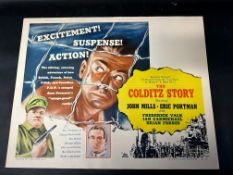 An original 1956 USA film poster for The Colditz Story starring John Mills, Eric Portman,