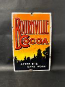 A spectacular advertising sign for Bournville Cocoa 'After the days work', labelled bottom right: