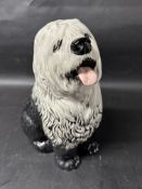 A Beswick Old English Sheepdog shop display for Dulux Paint, with Beswick stamp to base, 12