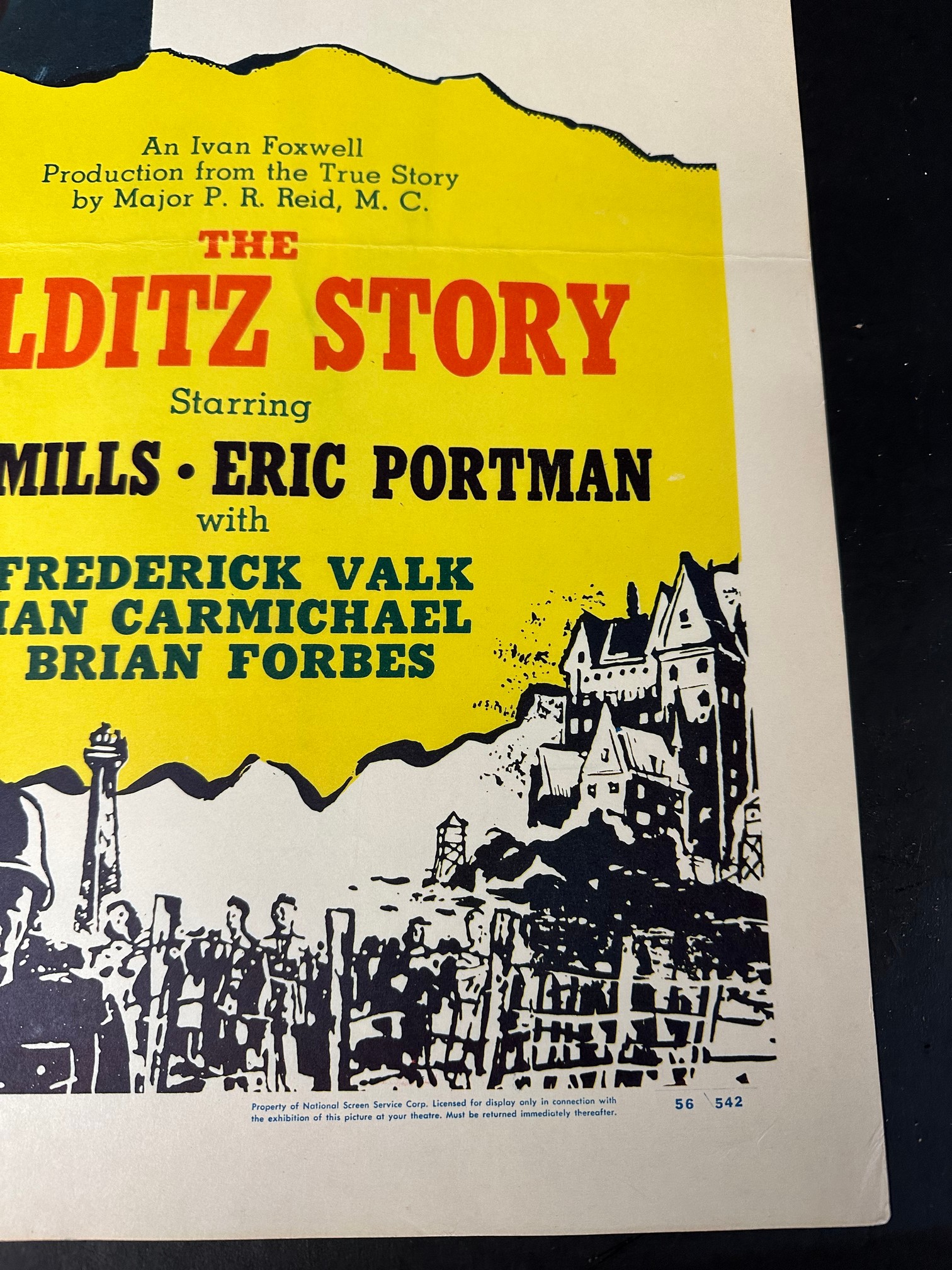 An original 1956 USA film poster for The Colditz Story starring John Mills, Eric Portman, - Image 7 of 8