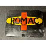 A Romac first aid tin, with contents.