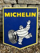 A Michelin pendant-shaped aluminium advertising sign, 24 x 30".