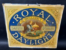 A Royal Daylight - Brilliancy Petroleum Oil showcard, 14 x 11 3/4".