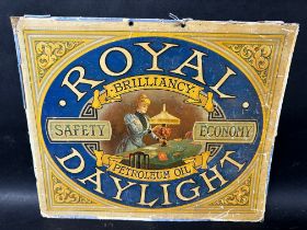 A Royal Daylight - Brilliancy Petroleum Oil showcard, 14 x 11 3/4".