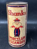 A container of Shanks Porcelain Cleanser by Shanks & Co. Ltd. Tubal Works, Barrhead, Scotland with