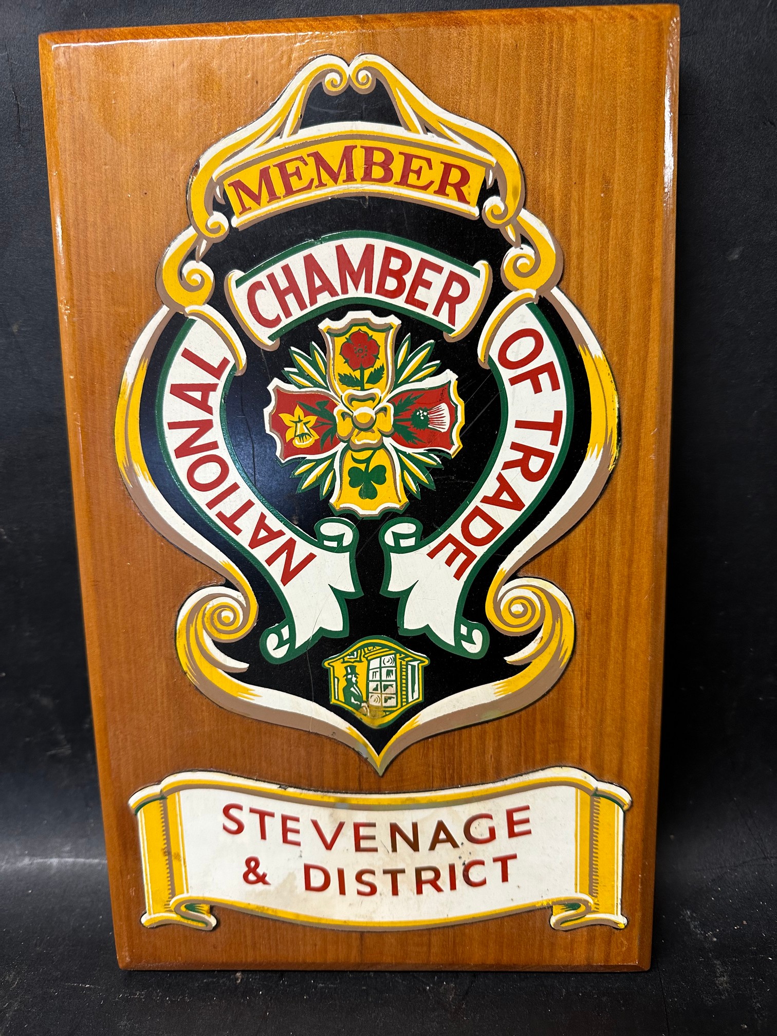 An AIB member plaque mounted on wood, The association of Insurance Brokers Limited, 8 1/4 x 10 1/ - Image 2 of 3