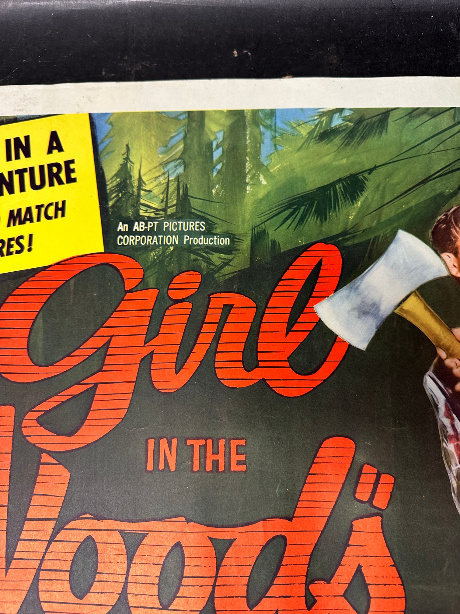 An original USA film poster for AB-PT's Girls in The Woods starring Forrest Tucker, Maggie Hayes, - Image 5 of 11