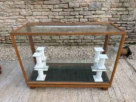 A shop display cabinet, 48" wide, 36 1/4" tall x 18" deep. One of two in the sale.