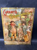 A Grant's Cherry Whisky tin advertising sign, 9 3/4 x 12 3/4".