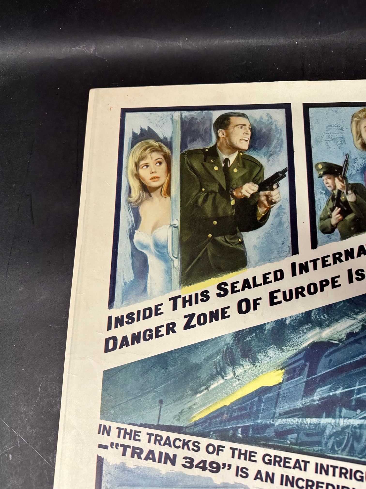 An original 1964 USA film poster for Stop Train 349 starring Jose Ferrer, Sean Flynn, Nicole Courcel - Image 3 of 8