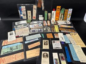 A good collection of bookmarks, various subject matters including advertising.