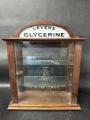 A Lever's Pure Double Distilled Glycerine double sided counter-top display cabinet, By Appointment