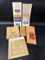 A good collection of early paper bags with advertising for Brooke Bond, Everite Plastics, The