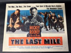An original 1958 USA film poster for The Last Mile starring Mickey Rooney as Killer Mears,