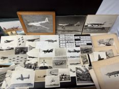 A large collection of aviation photographs including Royal Air Force, BAC 188 etc.