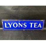 A Lyons Tea strip enamel sign, 27 x 7".