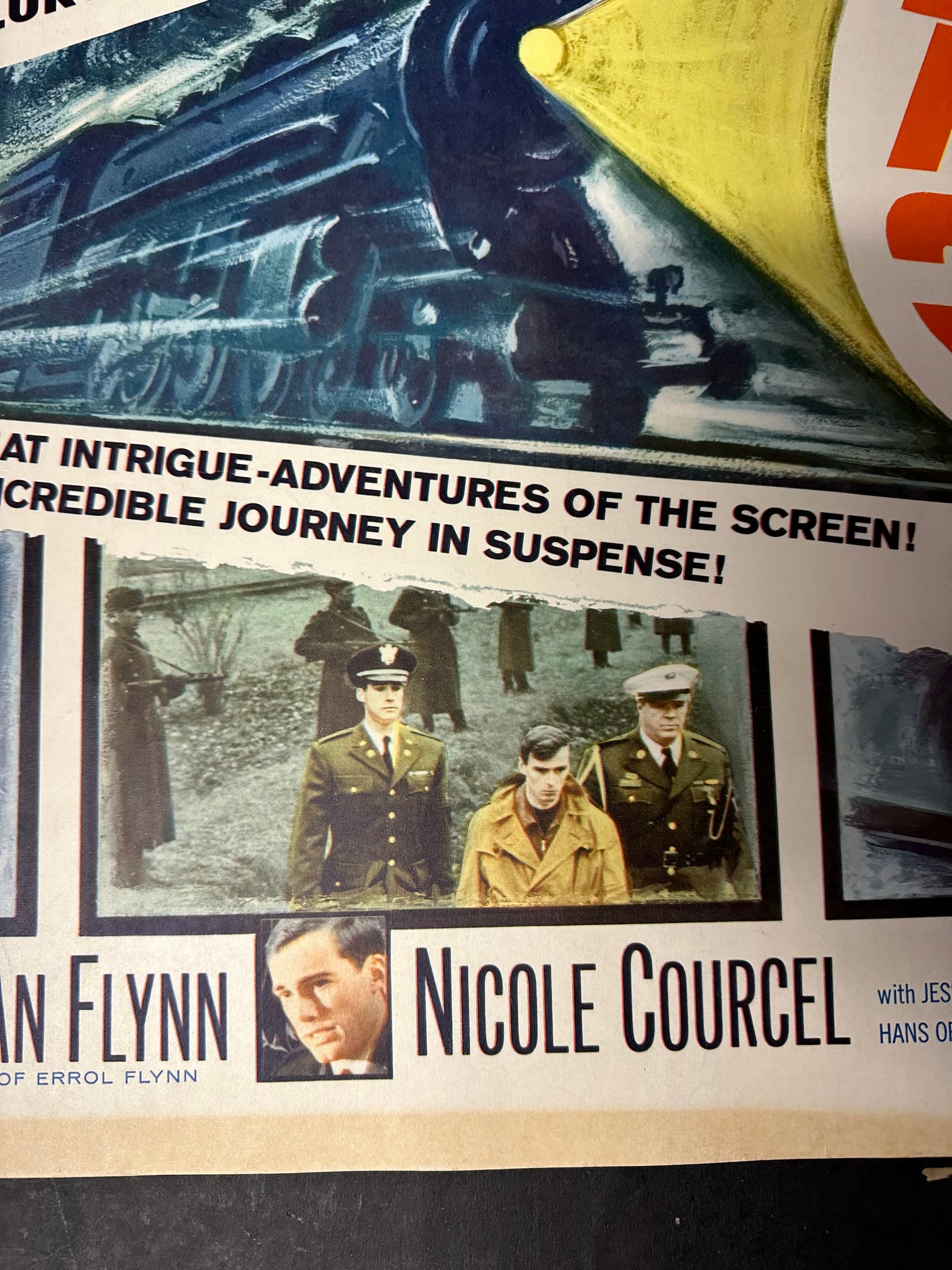 An original 1964 USA film poster for Stop Train 349 starring Jose Ferrer, Sean Flynn, Nicole Courcel - Image 6 of 8