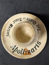 A matchstriker advertising Apollinaris ''The Queen of Table Waters''.