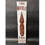 A Macniven & Cameron Ltd. Waverley Pen enamel advertising sign 'The Waverley Pen is a "Treasure"',