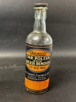 An early Chemico Car Polish and Grease Remover bottle.