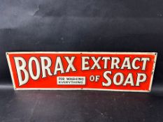 A Borax Extract of Soap tin advertising sign in very good condition, 24 x 7".