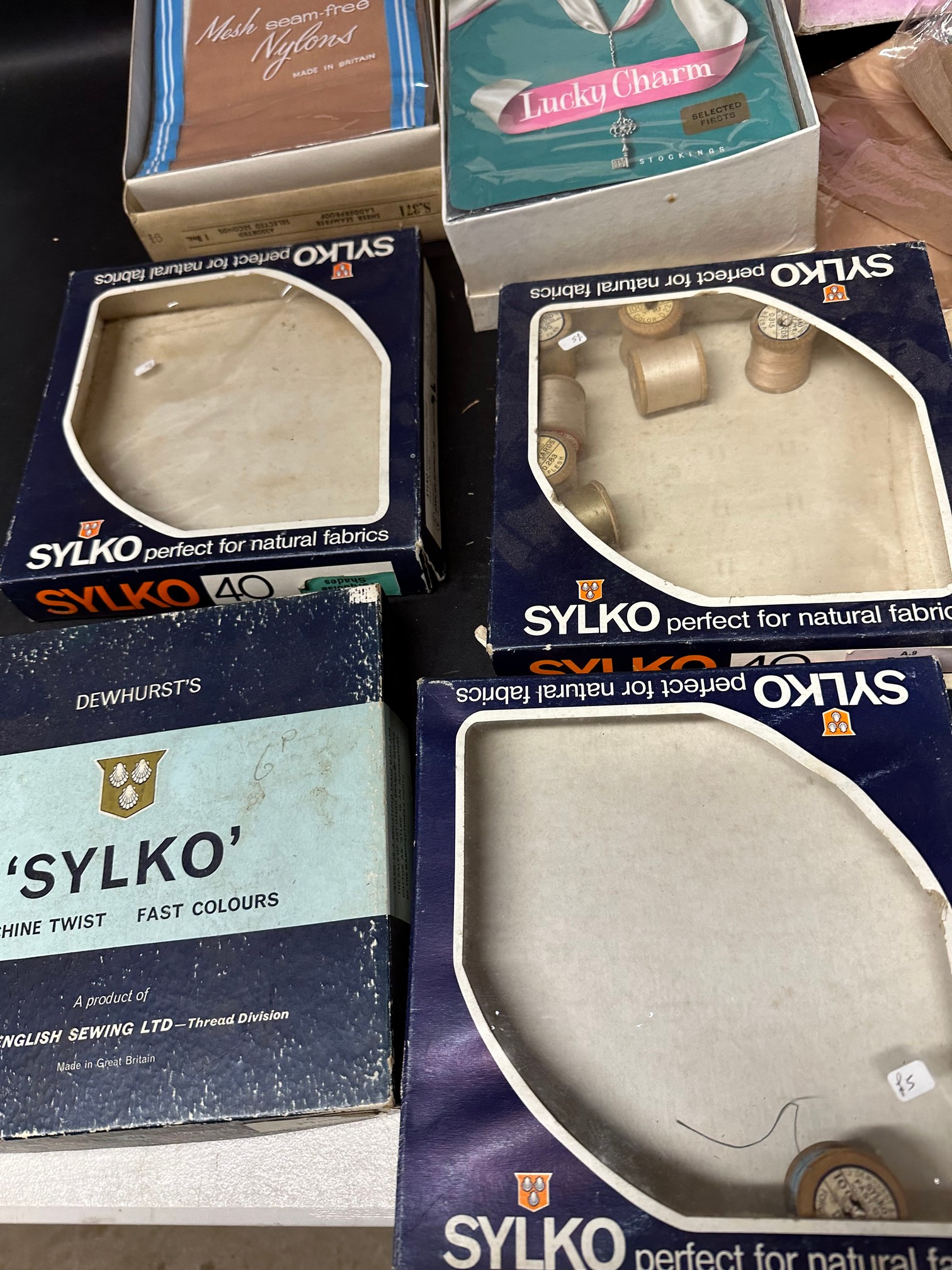 A selection of sewing patterns, nylons/stockings in original packaging, Sylko packaging etc. - Image 2 of 10